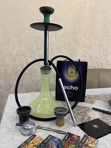 Premium Alpha Hookah Echo nargilə seti Üzərində 1 ədəd saxsı 1 ədəd