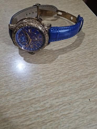duvar saati: Qol saatı, Patek Phillipe, rəng - Mavi — 2