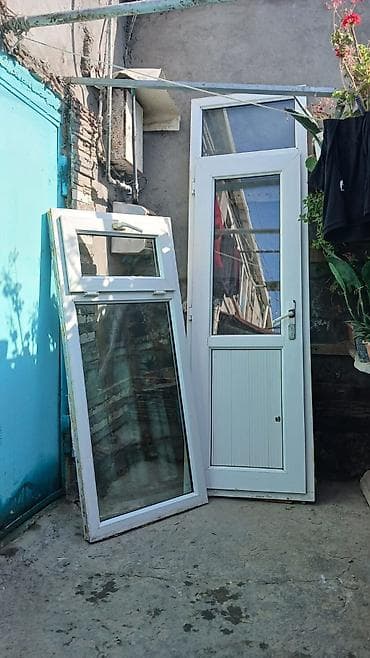 PVC qapı və pəncərə dəsti - Material: ağ PVC profil - Komplekt: 1 — 2