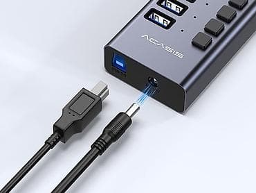 apple ipad pro: ACASIS 16-Port USB 3.0 Hub – yüksək tutumlu masaüstü USB bölücü - 16 — 3