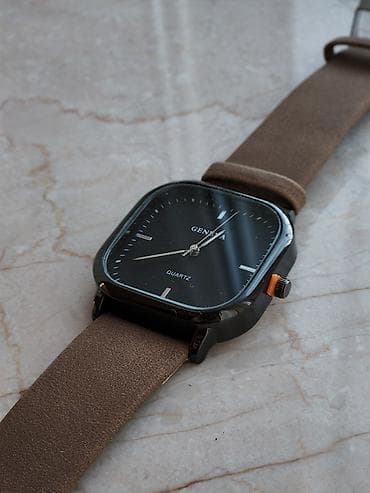 Smart qolbaqlar: Qol saatı, rəng - Qəhvəyi — 1