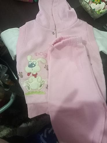 it robot: Uşaq dəsti – qız üçün - Rəng: açıq çəhrayı - Komplekt: kapüşonlu — 1