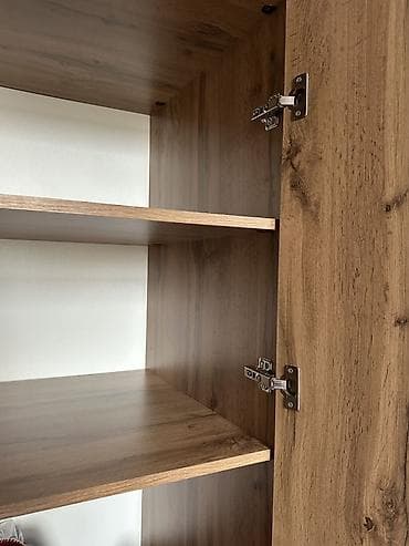 dolab kombi: 4 qapılı, Güzgülü, Qəhvəyi, Digər material, Açılan, Düz dolab — 2