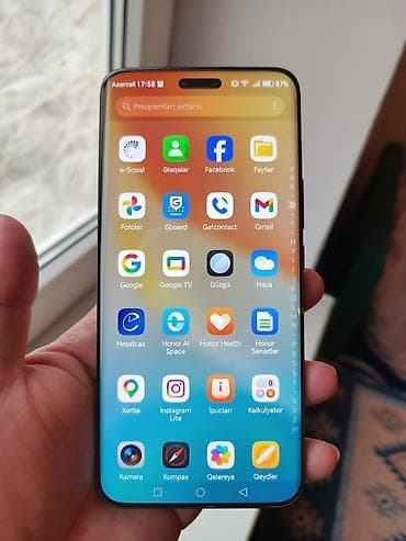 telefon a51: Honor Magic 6 Pro, rəng - Qara, Face ID — 2