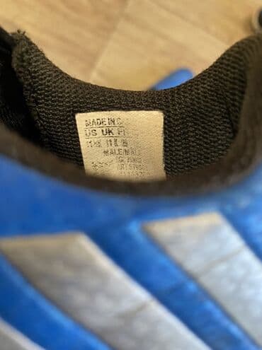 детские кроссовки для футбола: Uşaq üçün futbol ayaqqabısı – Adidas - Rəng: mavi, yanlarda 3 zolaq — 5