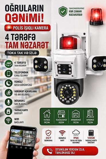 🚨 YENİ NƏSİL TƏHLÜKƏSİZLİK KAMERASI 🚨 👮 Polis işıqlı xəbərdarlıq
