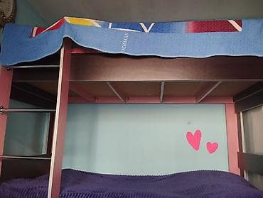 Oğlan və qız üçün, Çarpayı, Matras ilə, Siyirməli, Laminat