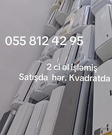 2 əl iləmiş zəmanətli kondisonerlərimiz. Satışda 45 kv 35 kv 60kv — 3