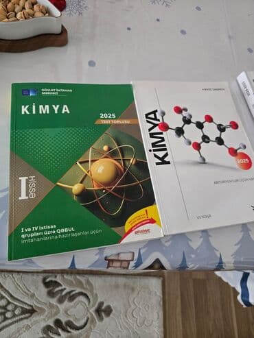 химия банк тестов 1 часть ответы: Məhsul: Kimya üzrə 2 kitabdan ibarət hazırlıq dəsti 1) “Kimya 2025 – — 3