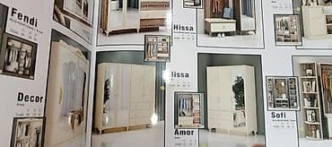 paltar dolabi islenmis: Yeni, 4 qapılı, Güzgülü, Bej, Digər material, Açılan, Düz dolab — 1