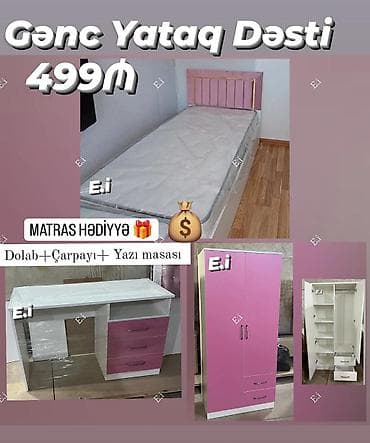 Genç otağı mebeli rəng seçimi var