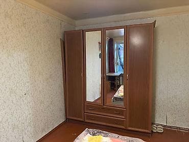 Yeni, 4 qapılı, Güzgülü, Qəhvəyi, Digər material, Açılan, Düz dolab