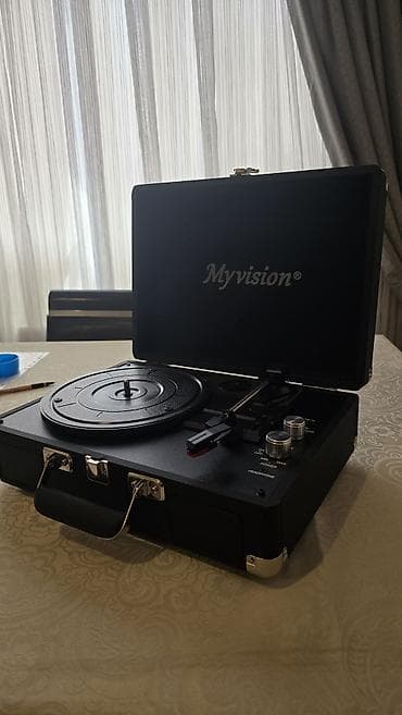 mp3 диск: Myvision portativ vinil pleyer - Çamadan tipli dizayn: qapaqlı — 2