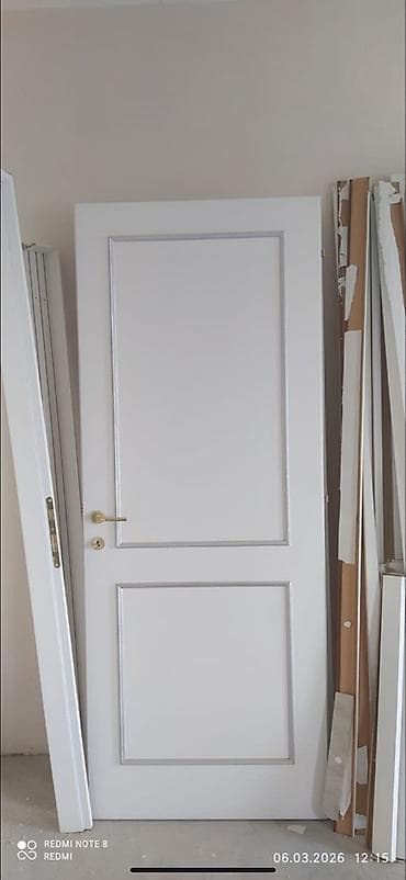 Qapi 2eded 215/90sm 95azn biri Şagan 8511 leli Ağ rəngli daxili