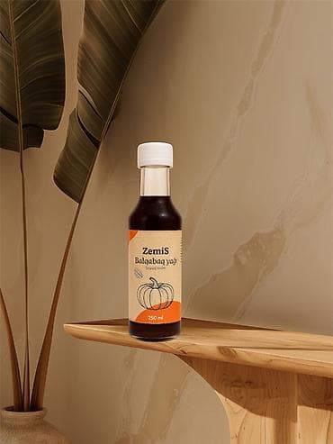 balli qoz: ZemiS Balqabaq yağı – soyuq sıxım, 250 ml - Tərkib: 100% balqabaq — 1