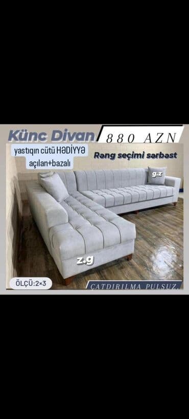 divan modelleri 2021: Künc divan, Yeni, Açılan, Bazalı, Parça, Şəhərdaxili pulsuz çatdırılma — 16