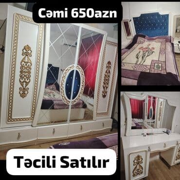 шкаф встроенный: Двуспальная кровать, Шкаф, Комод, Трюмо, Б/у — 5