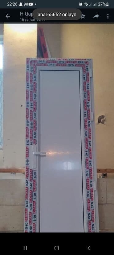 ag qapilarin qiymeti: Plastik qapıların sifarışı qəbul olunur Ag rəngdə ünvandan götürmə ilə — 5