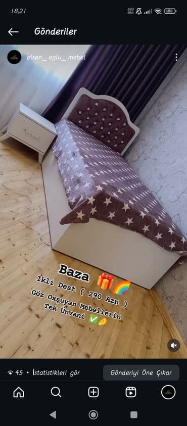 esensiya nədir: Oğlan və qız üçün, Təknəfərlik çarpayı, Yazı masası — 7