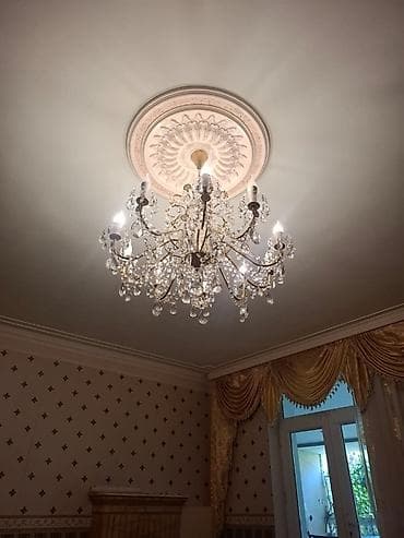 Çılçıraq, 8 lampa, Xrustal — 1