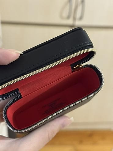 chanel sumka: Chanel mini dəri qutu/kosmetik etui - Rəng: qara, qızılı detallarla - — 5