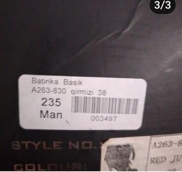 brend qadin ayaqqabilari: Ölçü: 37, rəng - Qırmızı, Yeni — 2