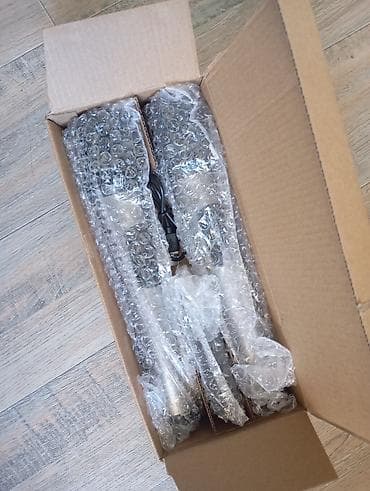 mikrofon kalonka: Təzə İkili simsiz mikrofon dəsti Xüsusiyyətlər: - 2 ədəd əl tipli — 3