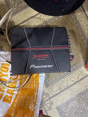 sabwoofer: `Pioneer GM-A3702 + TS-WX305T dəst. 1300W sabufer. İşləkdir, maşından — 4