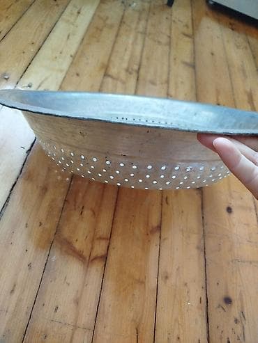 makaron: Mis süzgəc və delikli kepçe dəsti Məhsul haqqında: - Material: qalın — 3