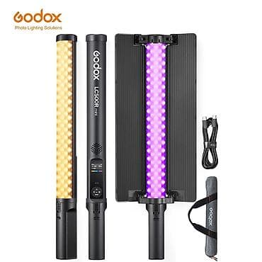 sur mikrofon: Godox LC500R mini – portativ RGB LED işıq çubuğu və ikiqat qanadlı — 2