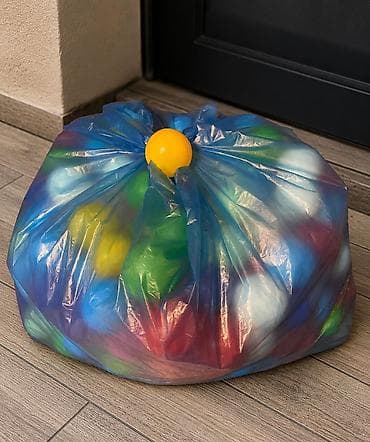 Rəngarəng plastik top seti - Məhsul: uşaq oyun hovuzları və quru — 1
