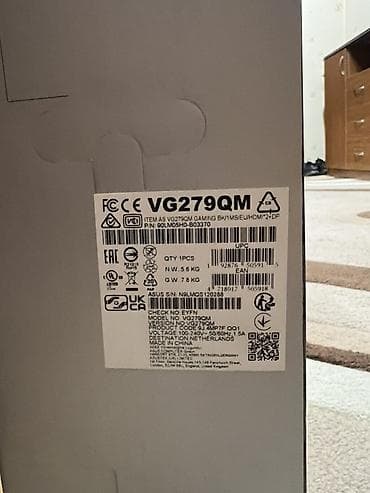 Masaüstü kompüterlər və komponentlər: ASUS TUF Gaming VG279QM oyun monitoru Asus orjinal manitor Ips 280 hz — 6