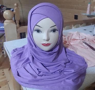klassik geyim: Qadınlar üçün hazır hicab və tərban dəstləri - Model: hazır bağlamalı — 3