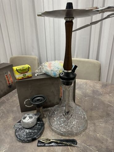Nargilə dəsti – tam komplekt Məhsul təsviri: - Şüşə karafalı baza