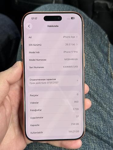 ucuz iphone x: IPhone 17 Pro, Narıncı, Face ID — 5