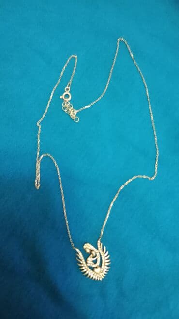 yuxuda qizil sirga itirmek nedir: Qızıl rəngli zəncir və asma kolye gumuw sep - Zərif, incə halqalı — 2