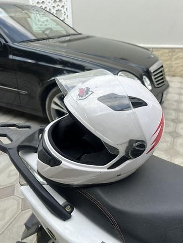 electro moto: Mot motosiklet dəbilqəsi – tam üzlü (full-face) model - Rəng: ağ — 2