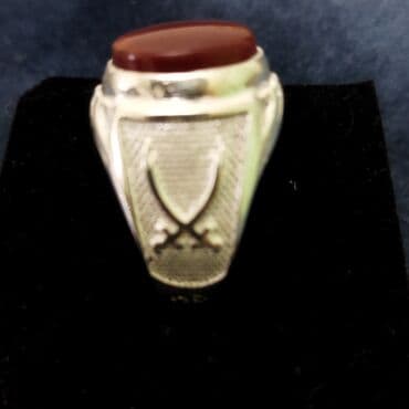 Кольцо, Серебро, 958 проба, Агат — 4