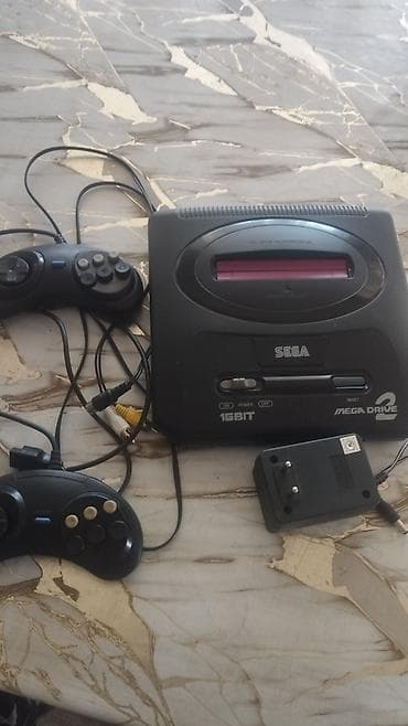 iphone orginal: SEGA Mega Drive 2 (16-bit) oyun konsolu - Konsol işək vəziyyətdədir — 5