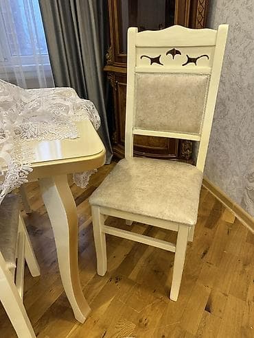 stol ofis: Qonaq otağı üçün, Yeni, Açılmayan, Dördbucaq masa, 6 stul — 2