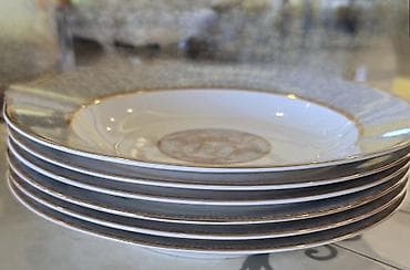 süfrələr: Boşqablar, 6 ədədli dəst, rəng - Ağ, Farfor — 2