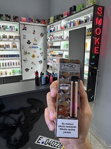 HQD 2000 puff- 6 azn, i Topdan qiymətinə az sayda satışlar mövcuddur lalafo.az -da HQD 2000 puff- 6 azn, i Topdan qiymətinə az sayda satışlar mövcuddur