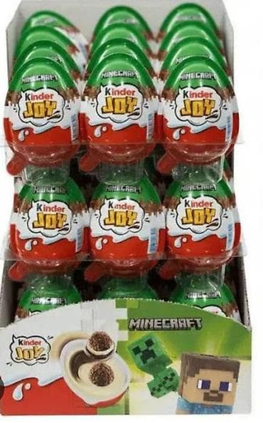 toy pudil: Kinder minecraf satılır 1 ədədi 5 AZN 2 ədədi alsaz 1 ədədi 4,50 siz 4 — 1