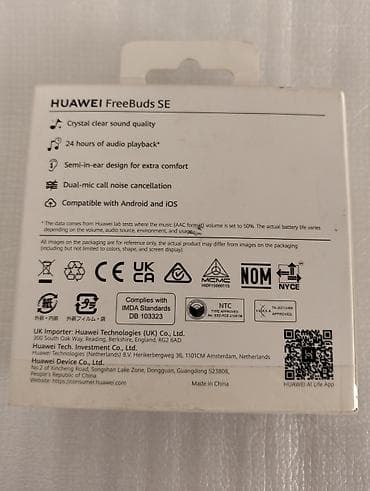 bluetooth: AirPods HUAWEI FreeBuds SE  - Orijinal HUAWEI məhsuludur Hədiyyə — 9