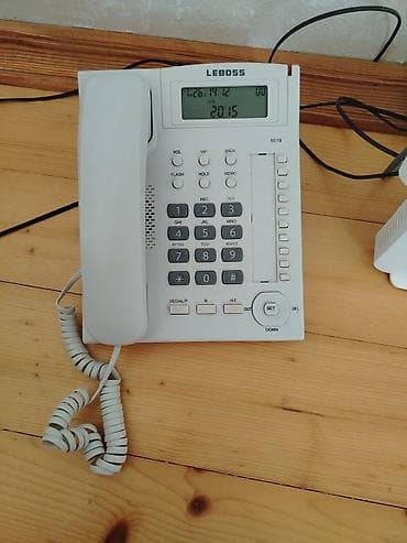 Elektronika: LEBOSS 6018 masaüstü telefon - Rəqəmsal ekran: tarix, saat və zəng — 2