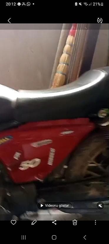 qar zinciri: Moped/motorsiklet – 80 cc - Həcm: 80 kub (üzərində “50” qeyd olunub) — 2