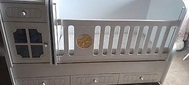 trimo mebel: Oğlan və qız üçün, Dördbucaq, Beşik, Dəstsiz, Matrassız, Yellənmə mexanizmsiz — 1