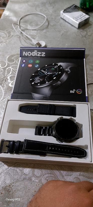 up saatlar: Nodizz N61 smart saat - Super AMOLED ekran - 5G yazısı ilə təqdimat — 2