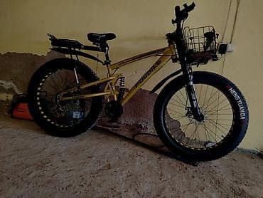 velesiped: Fatbike dağ velosipedi. 26 4x – tam avadanlıqlı, işıqlarla və səbətlə — 3