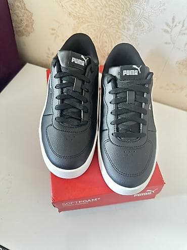 yun corab: Puma Smash v2/“Puma Seya Clean” qadın krossovkaları - Rəng: qara-ağ - — 4